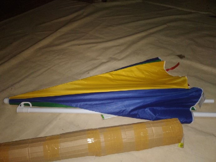 Payung Tenda Pantai 170cm Pelangi Double (2 Lapis/ 2 Layer/ 2 Helai) Anti-uv