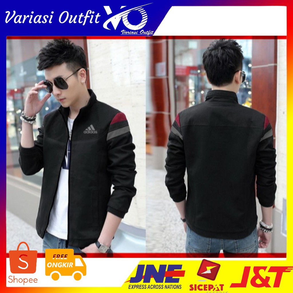 [jaket adidas hitam] jaket pria babyterry