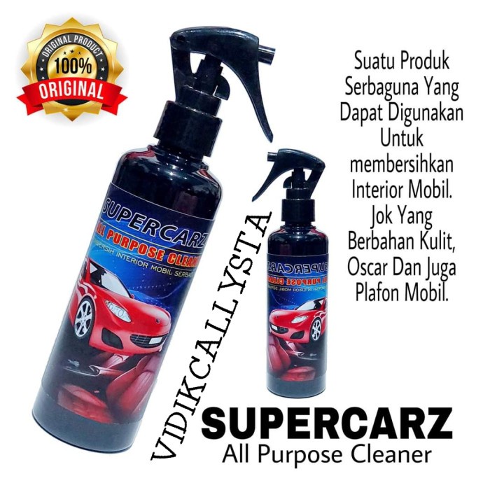 SUPERCARZ ALL PURPOSE CLEANER PEMBERSIH INTERIOR MOBIL SERBAGUNA