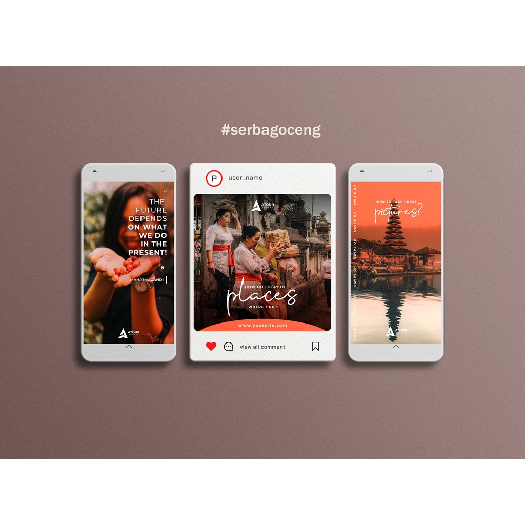 Template Instagram Story dan Feed untuk Konten Branding Termurah