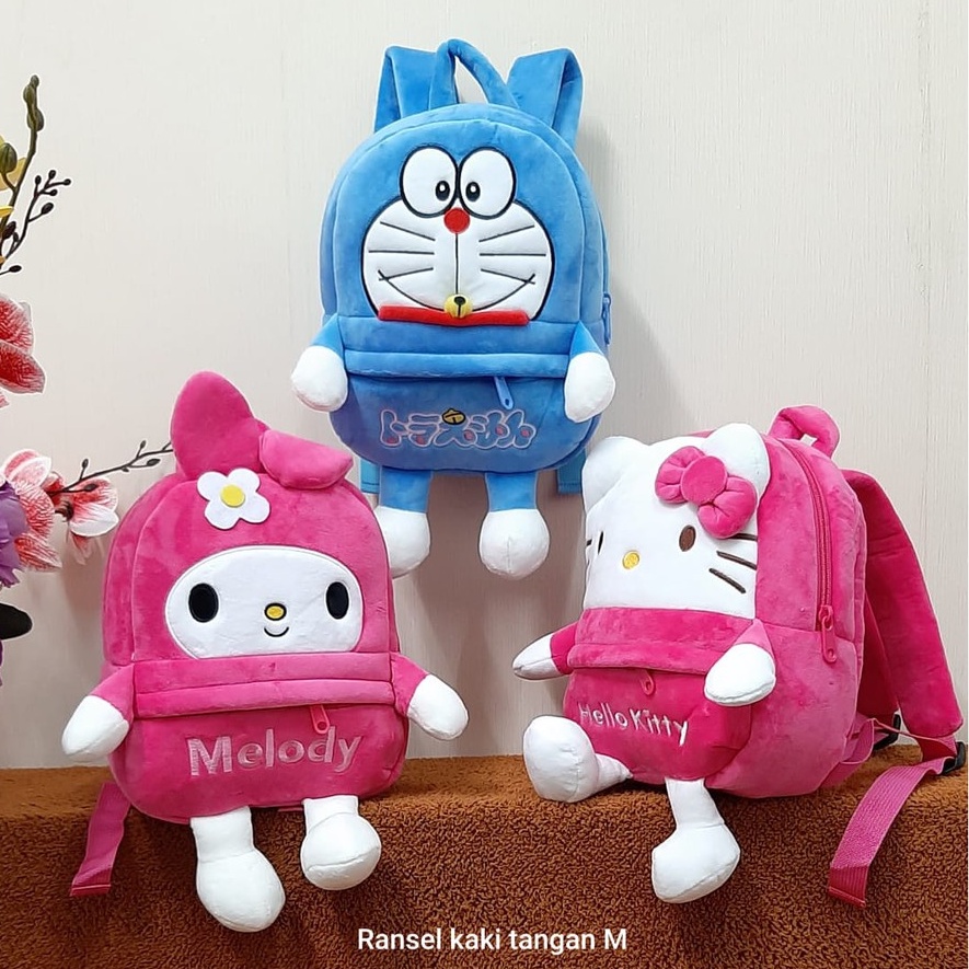 Tas Ransel Anak Miki Minie kitty Melody SIze M Doraemon/Backpack Anak Paud/Tas Karakter Kado Lucu