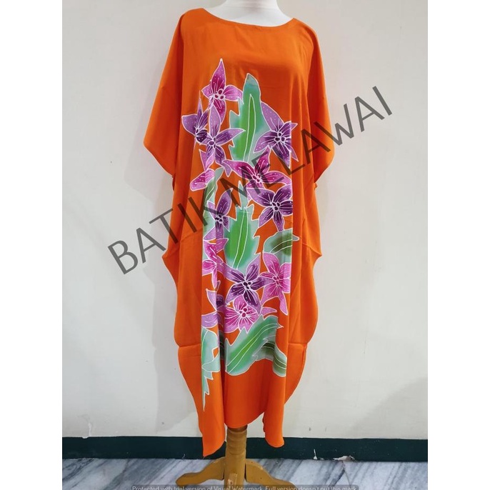 Baju Tidur Wanita Daster batik PREMIUM SUNAN ORI Rayon Adem Kalong Midi Kapstan Lukis