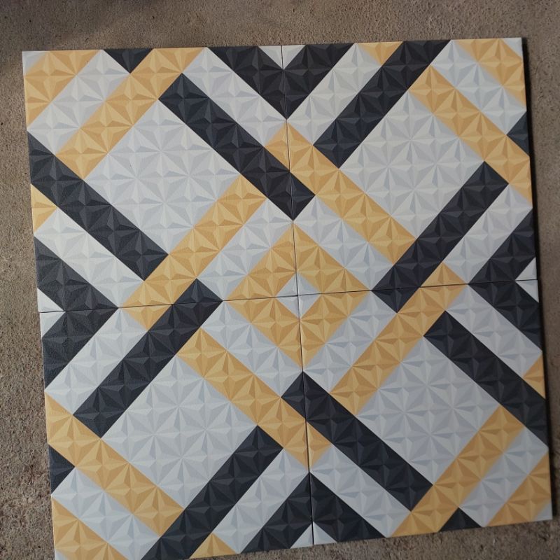 KERAMIK 40X40 ABU CREAM / HEXAGOM ABU CREAM