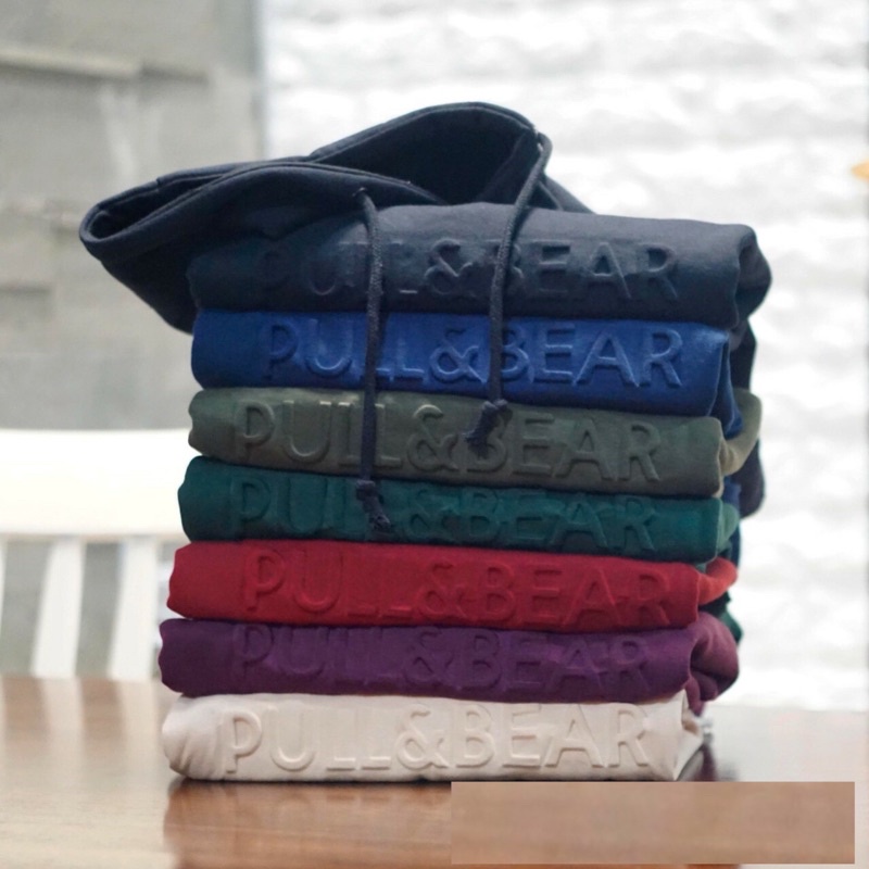 COD hoodie polos SWEATER HOODIE PULL AND BEAR /HOODIE PULL & BEAR FONT TIMBUL denim motif