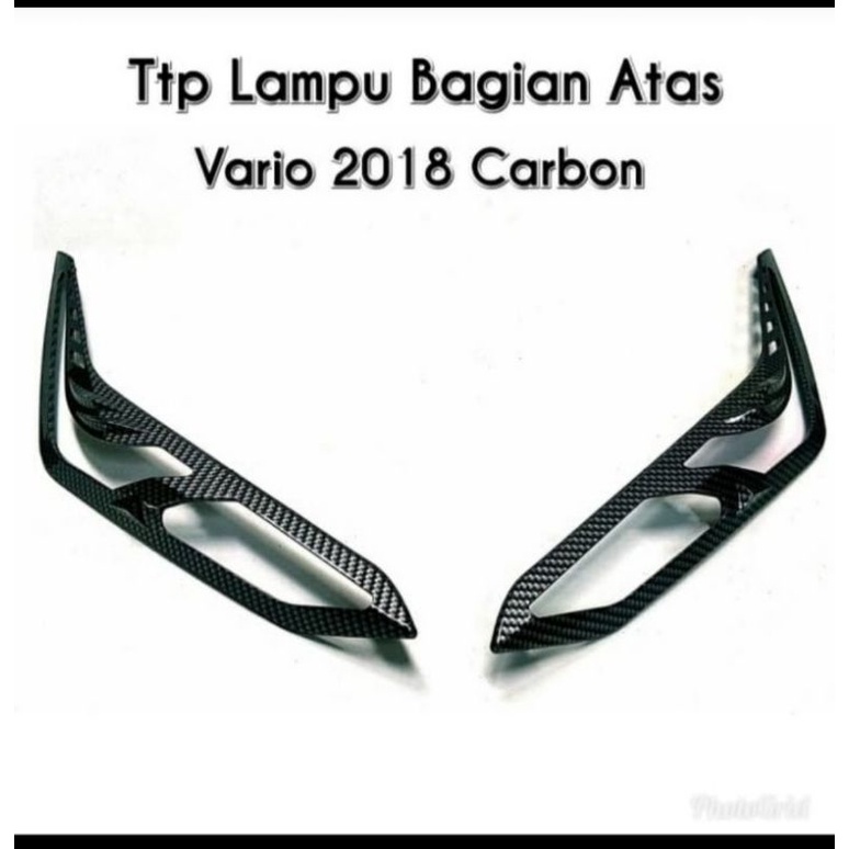 GARNIS TUTUP LAMPU SEN DEPAN VARIO 125 VARIO 150 NEW 2018 2021 CARBON NEMO