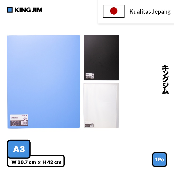 

King Jim Clear File / Clear Holder 20 Pocket A3 152GA-A3
