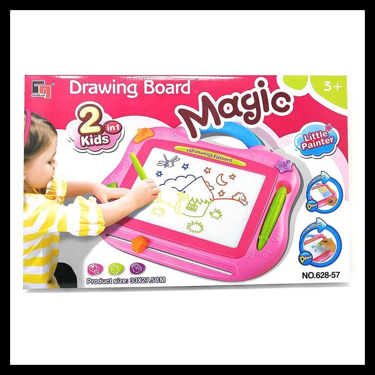 

TERBARUU!! Drawing Board Magic Board Little painter 2in1 Magnetic Drawing Board TERBARU