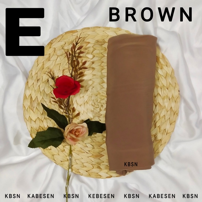 HIJAB L JERSEY PREMIUM NUTUP DADA PET TALI DEWASA- JILBAB KHIMAR KERUDUNG / READY GROSIR BPL TEEN BPL DEWASA BPL XL JUMBO JENIRA PAMELA FAMELY -kode KBSN 212  AO-AO-E-BROWN