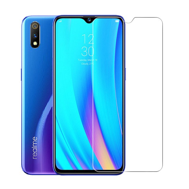 Tempered Glass Layar Clear Realme 3 / Realme 3 Pro + Antigores Tempered Glass Camera Back Lens