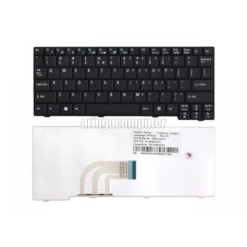 NBPart (Keyboard) Acer Aspire One A110 D150 D250 531H D250 ZG5 - Black