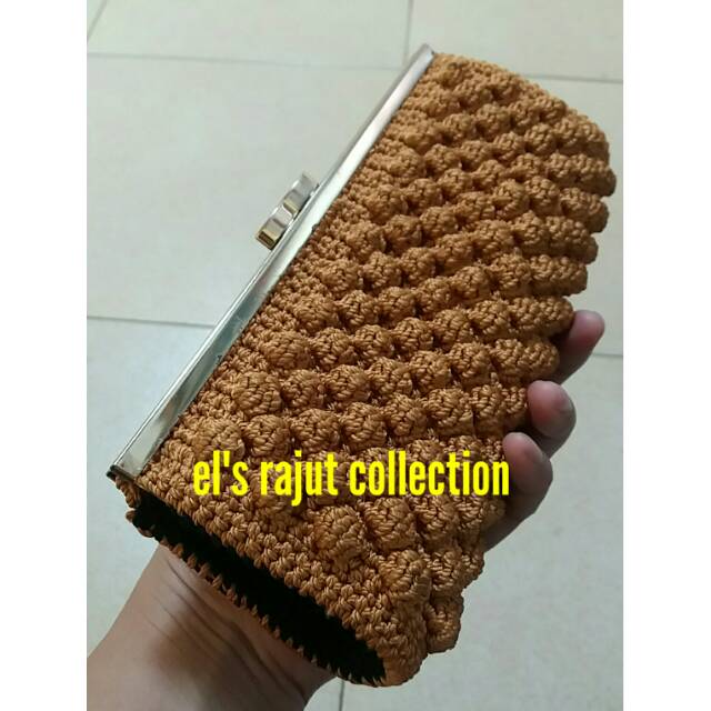 Dompet behel rajutan