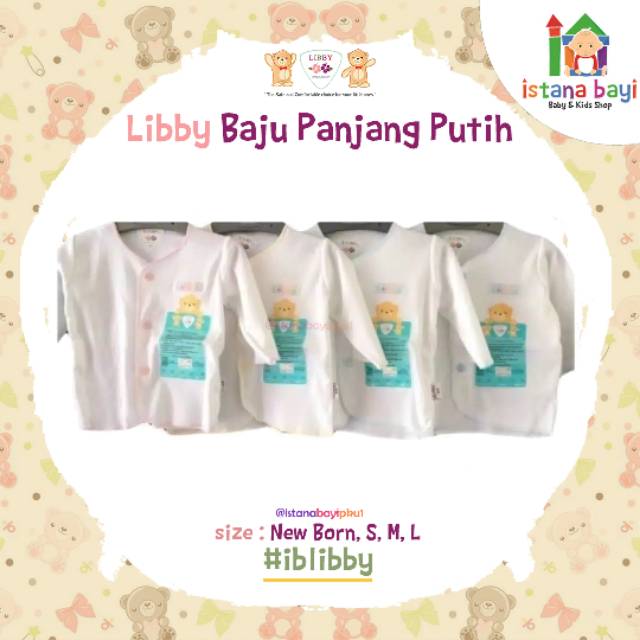 Libby Baju Panjang Putih - Libby Baju Bayi