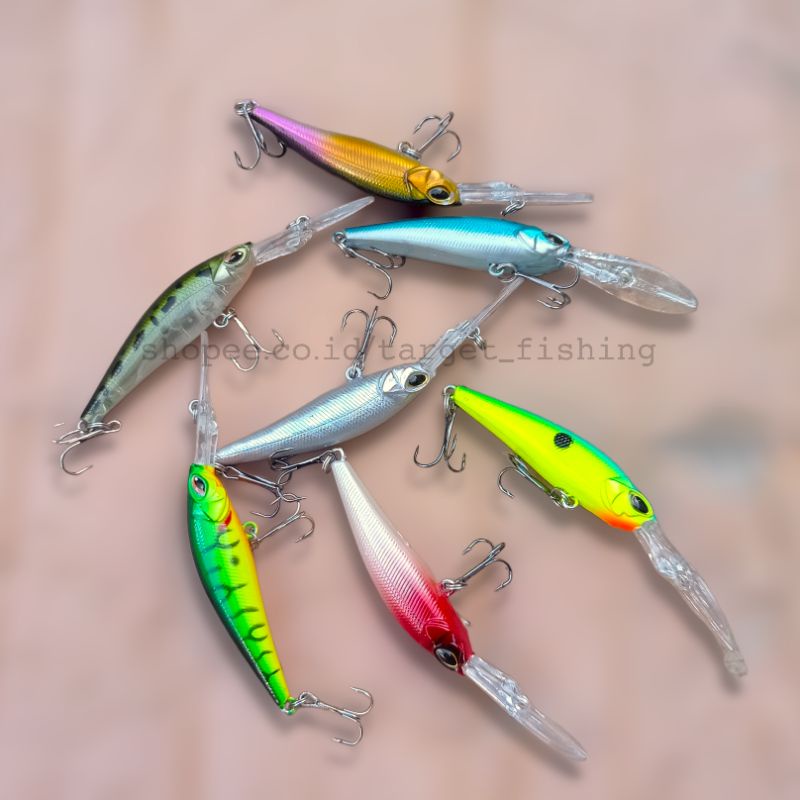 Minnow Lidah Panjang 9cm 6gram - Umpan Casting Ultralight Minow Mangrove Jack Kerapu Lure Floating