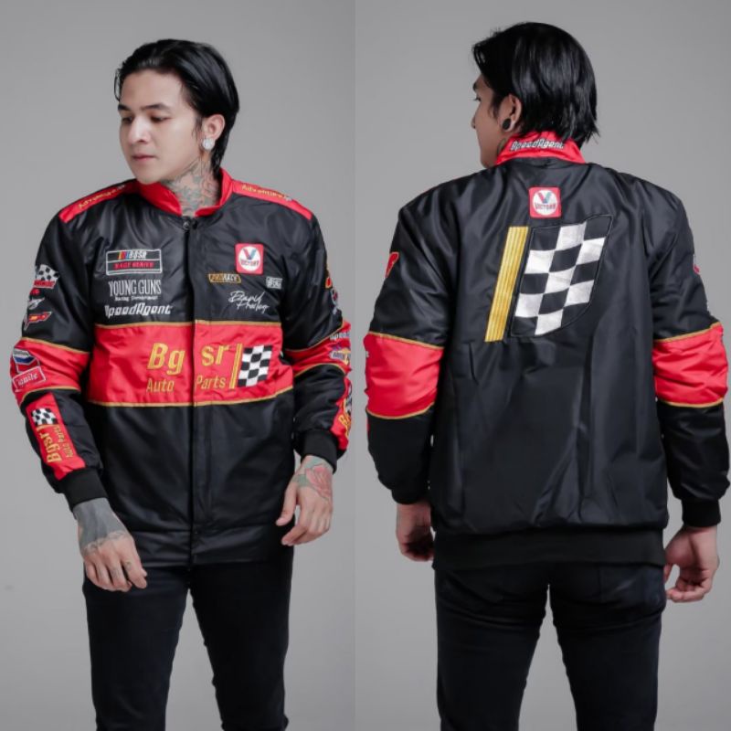 FLAKEWEAR Jaket NASCAR - Jaket Sunmori Nascar sukajan Full Bordir Orginal