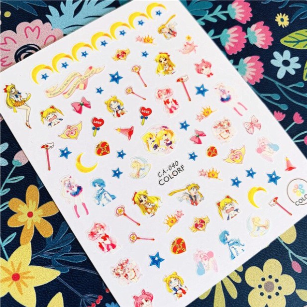 SWEET &amp; SAILORMOON SERIES Ultra Thin Nail Stickers Stiker Kuku Unik Stiker Kuku Lucu