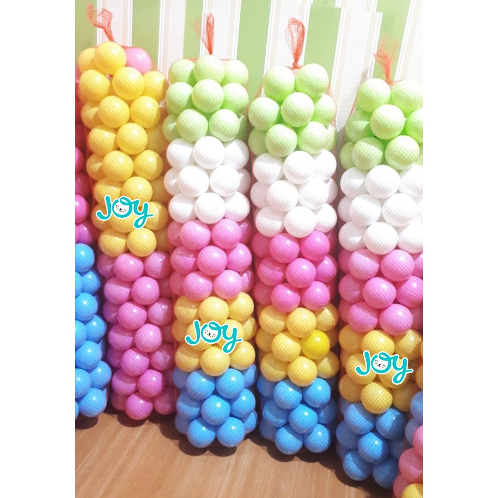 Mandi Bola Warna Pastel Isi 50 Pcs Sni - Mandi Bola Warna - Mandi Bola Pastel - Bola Isi 50