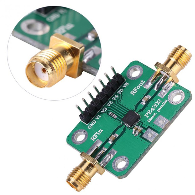 Btsg PE4302 Numerical Control Digital RF Attenuator Module 1MHz-4GHz Paralel 0.5dB Langkah 31.5dB Nilai Attenuasi