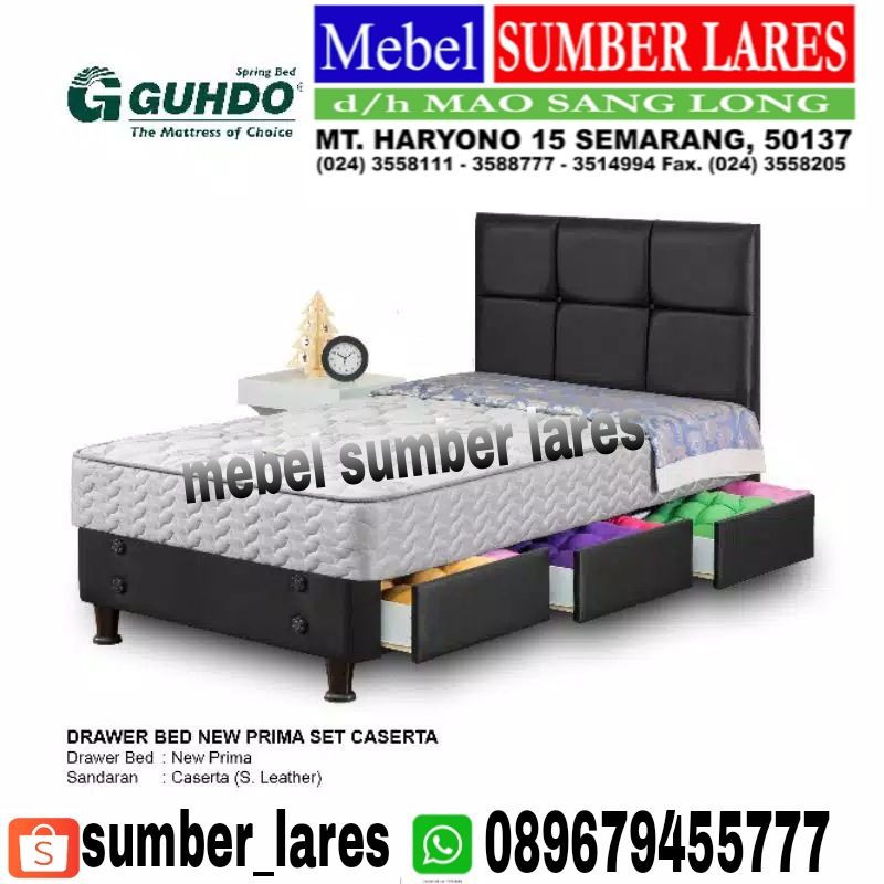 Drawer Bed Guhdo Set dengan Sandaran