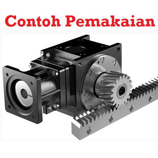 [HAEBOT] Straight Rack Gear Pinion Rackgear 25T 1M B14 14mm Lurus CNC Mesin Spur Module Router Plasma Bore 14 Industri Laser