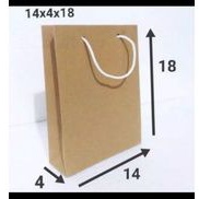 

paperbage tas kertas polos 14×4×18