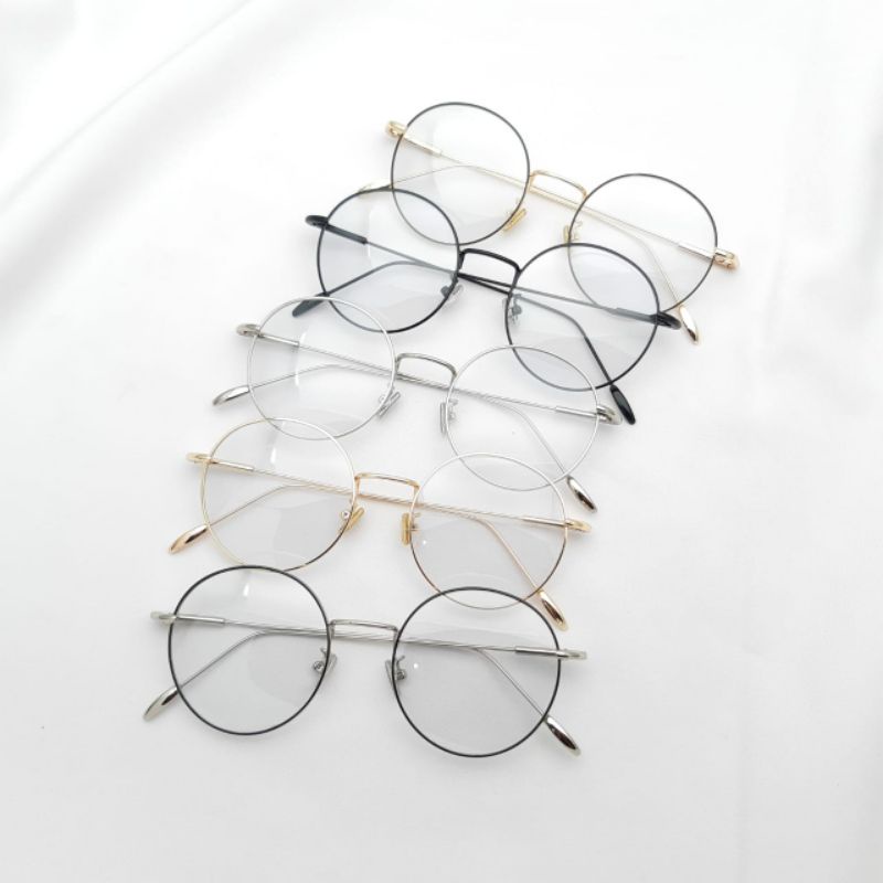 (005) KACAMATA PRIA/WANITA | MODEL BULAT | PHOTOCROMIK | ANTIRADIASI | MINUS,PLUS,SILINDER