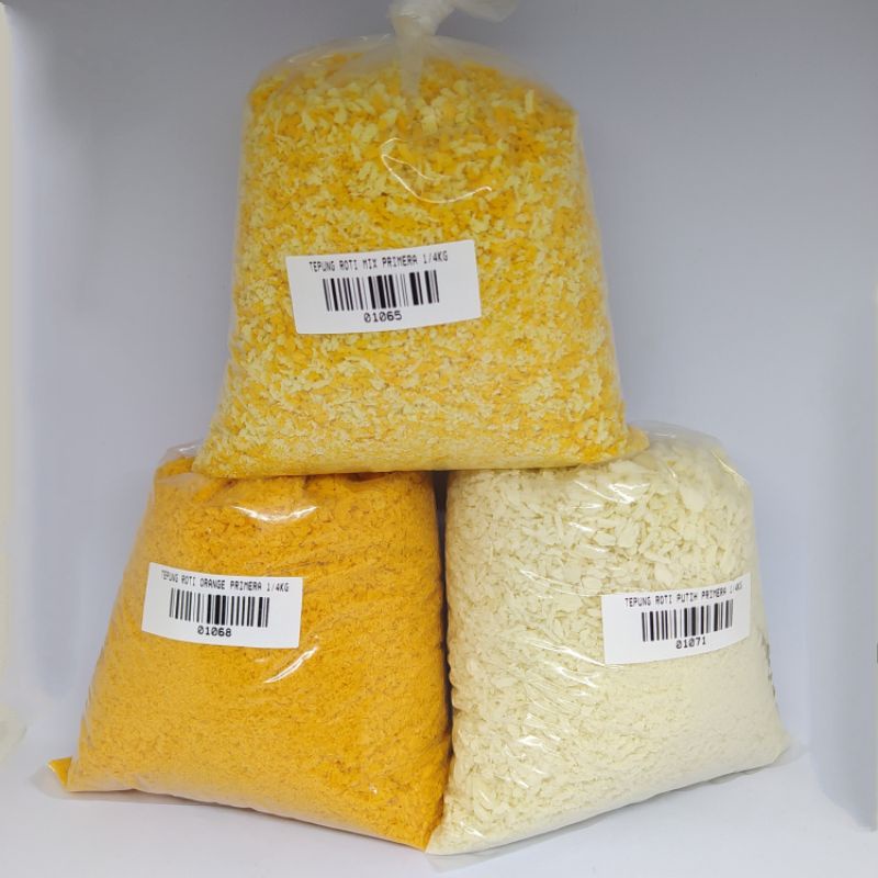 

Tepung Roti Putih/ Tepung Roti Mix/ Tepung Roti Orange 250gr