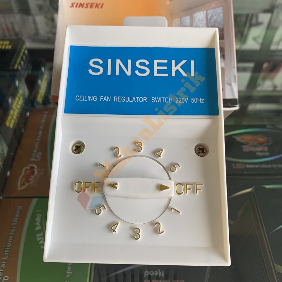 Saklar Switch Kipas Angin Besi Gantung Plafon Sinseki CMCE Rocia