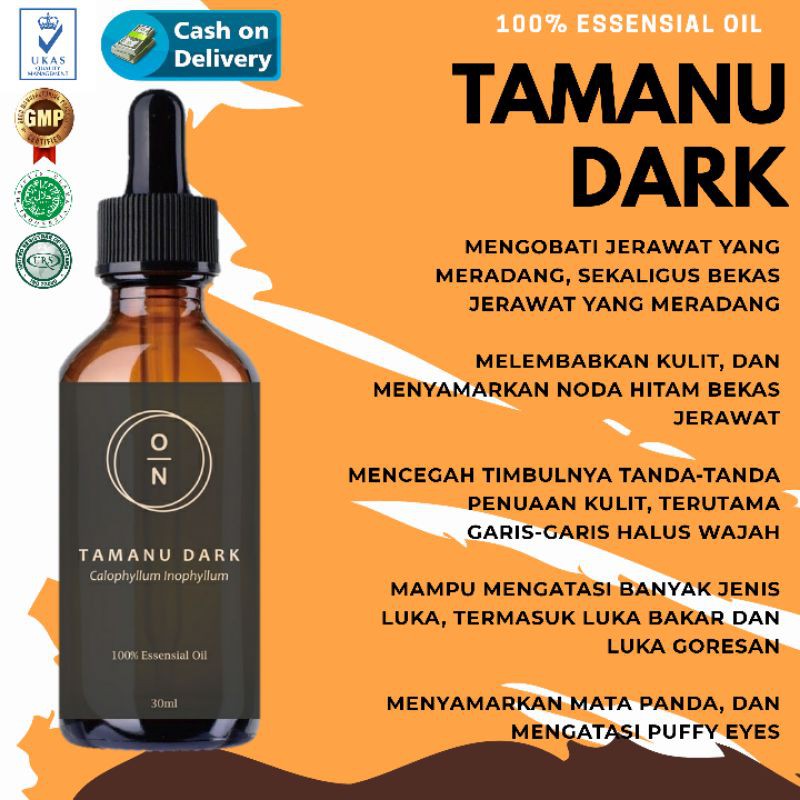 Serum Tamanu Face Oil Minyak Wajah Original Penghilang Bekas Jerawat Bopeng Mata Panda Alami Murni Original