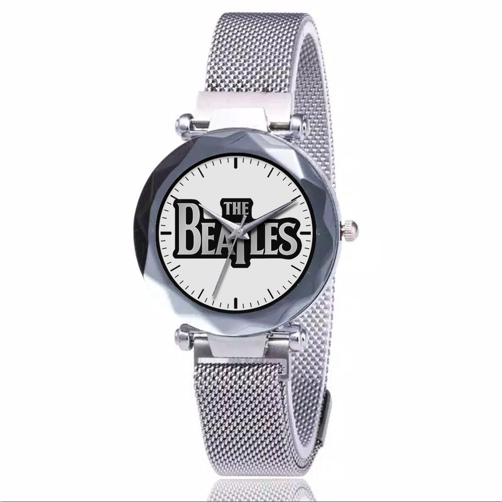 Jam Tangan Wanita Custom - THE BEATLES Free Box &amp; Batre Cadangan