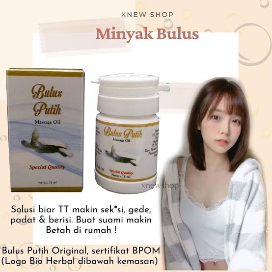 BIO HERBAL MINYAK BULUS PUTIH ORIGINAL MASSAGE OIL PEMBESAR PAYUDARA WANITA BIOHERBAL MINYAK BULUS