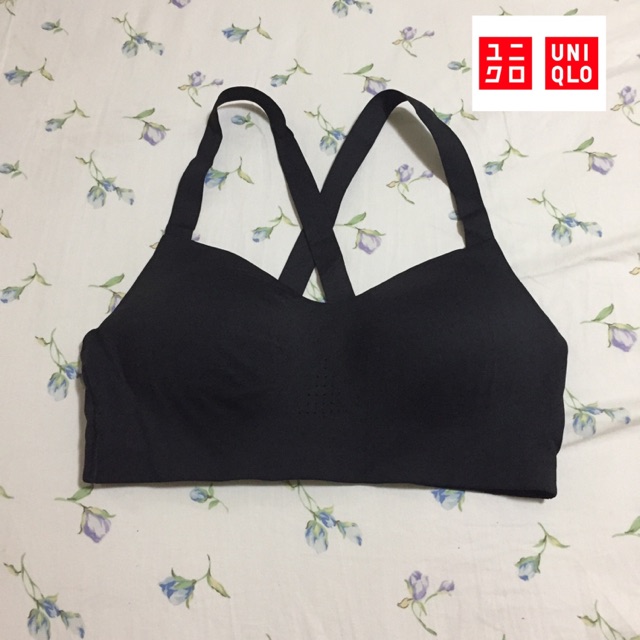 UNIQLO sport bra HITAM