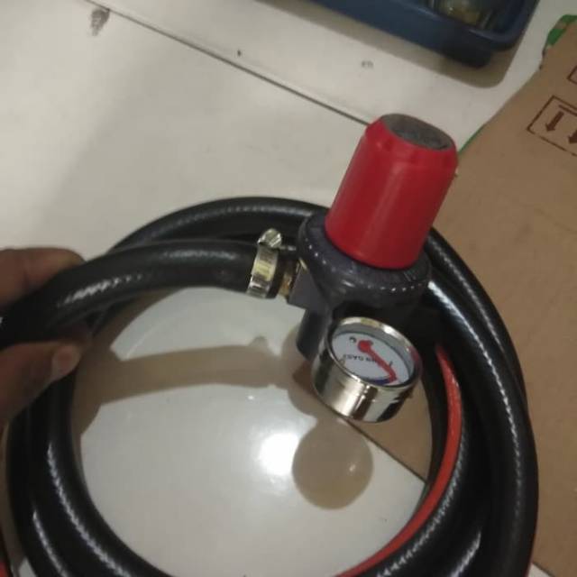 Terlaris Selang Paket Gas High Pressure/ Regulator Winn Gas Meter + Selang Solid 2m KRMrEdINBVA8z