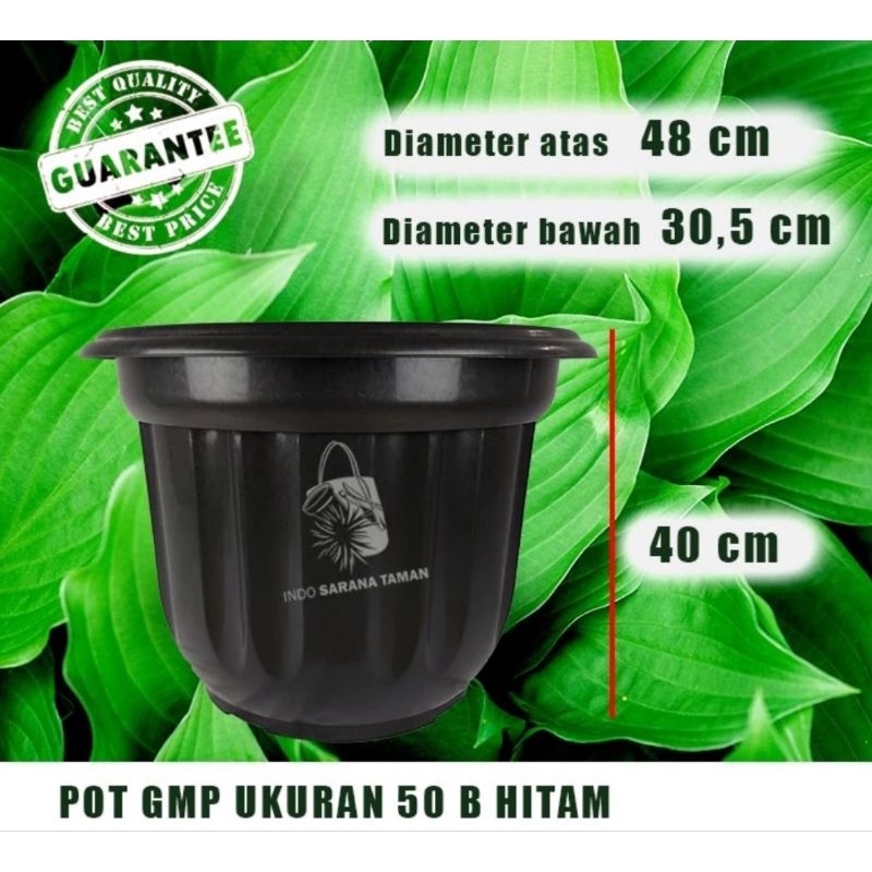POT GMP 50 B Pot Besar Pot Tanaman Pot Bunga Pot Plastik Grosir Pot Pot Hitam Besar