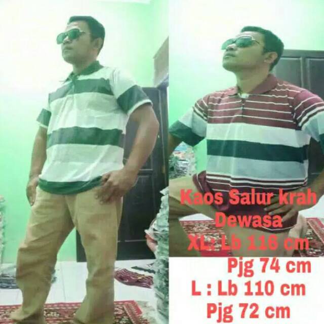 Kaos Krah Salur Dewasa/Randoom/Size M L XL