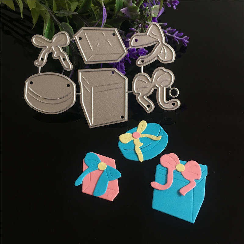

Free Ongkir Gift box Irregular FiMetal Cutting Dies Stencil for DIY Scrapbooking Photo Album Paper