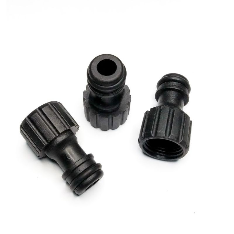 KONEKTOR POMPA DC 12V HITAM 18MM soket quick realease connector female l