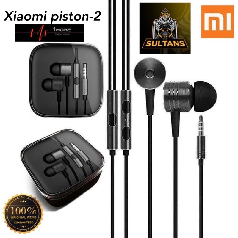 PROMO HANDSFREE XIAOMI PISTON 2 ORIGINAL FOR REDMI SMARTPHONE JACK 3.5MM EARPHONE ANDROID UNIVERSAL