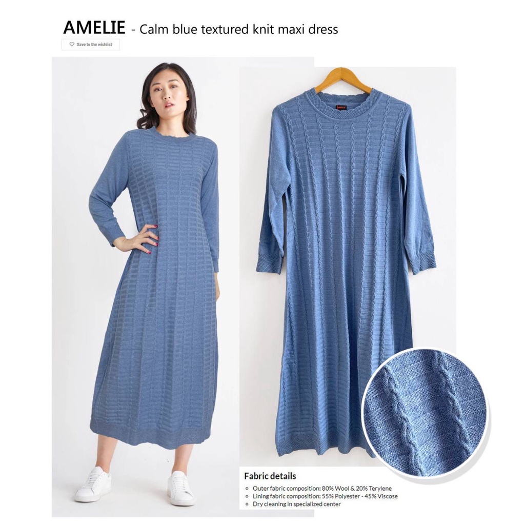 Amelia Sage green Long sleeve knit maxi dress