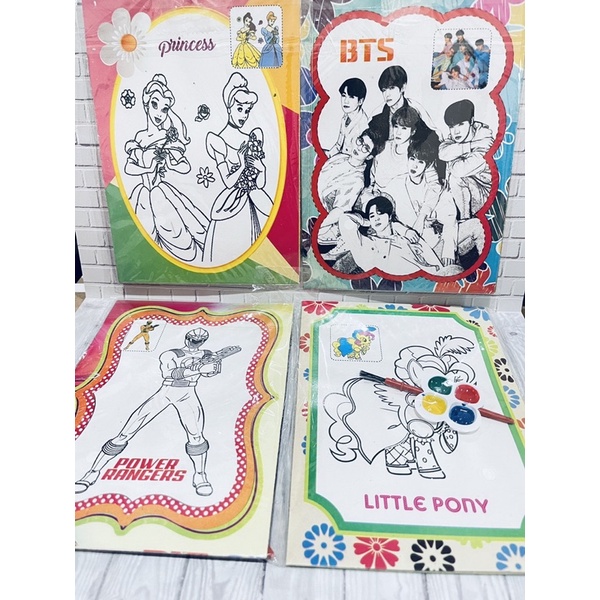 Mainan Anak Buku Gambar/Gosok gambar Kecil Besar