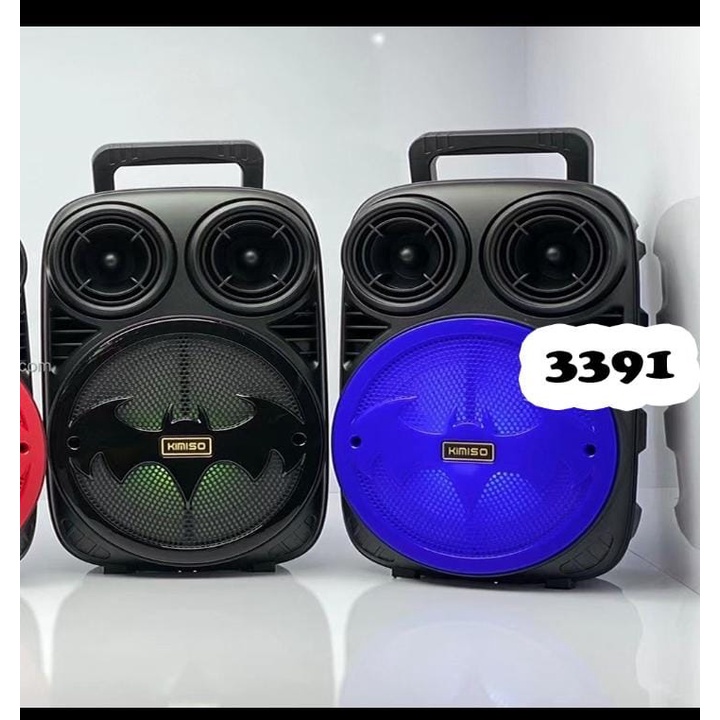 Speaker Bluetooth KIMISO 3381 / 3391 / 3396 6,5inch Plus Microphone Speaker Bluetoot YD801 plus Mikrofon karaoke - Speaker bluetooth SQRS 003 YD-668 + mic HFS339 HF-S288 36BT