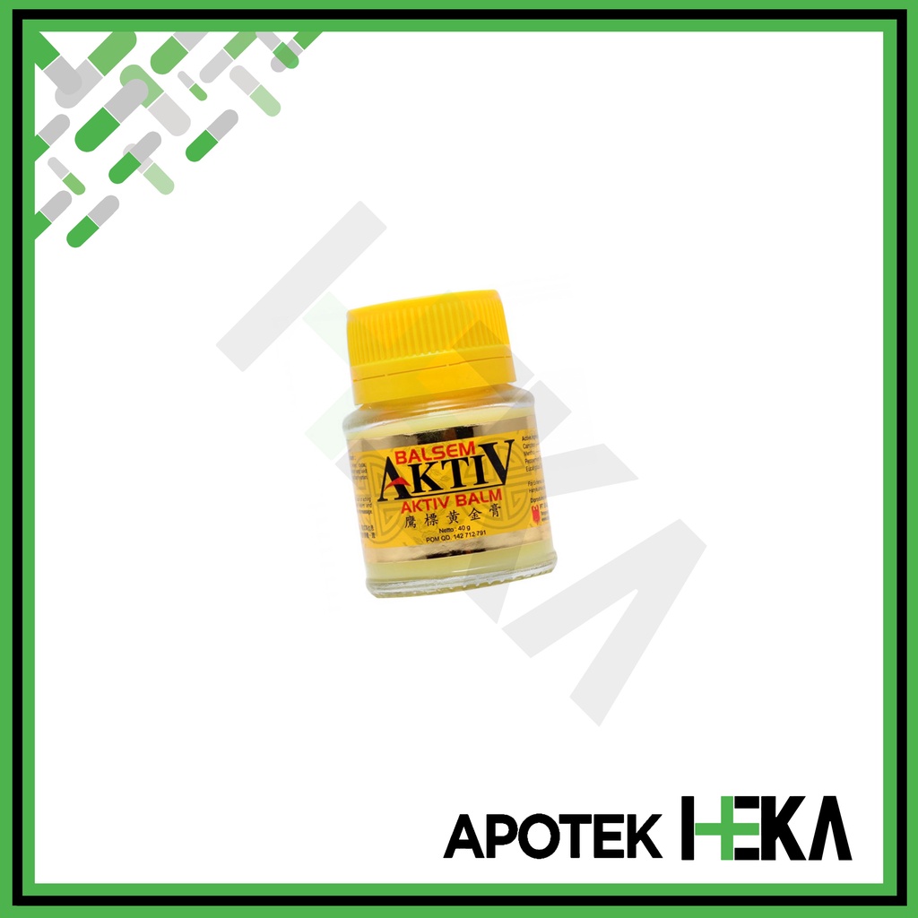 Balsem Aktiv 40 gr Balm Cap Lang Eagle Brand Kuning Pusing Gatal Encok (SEMARANG)