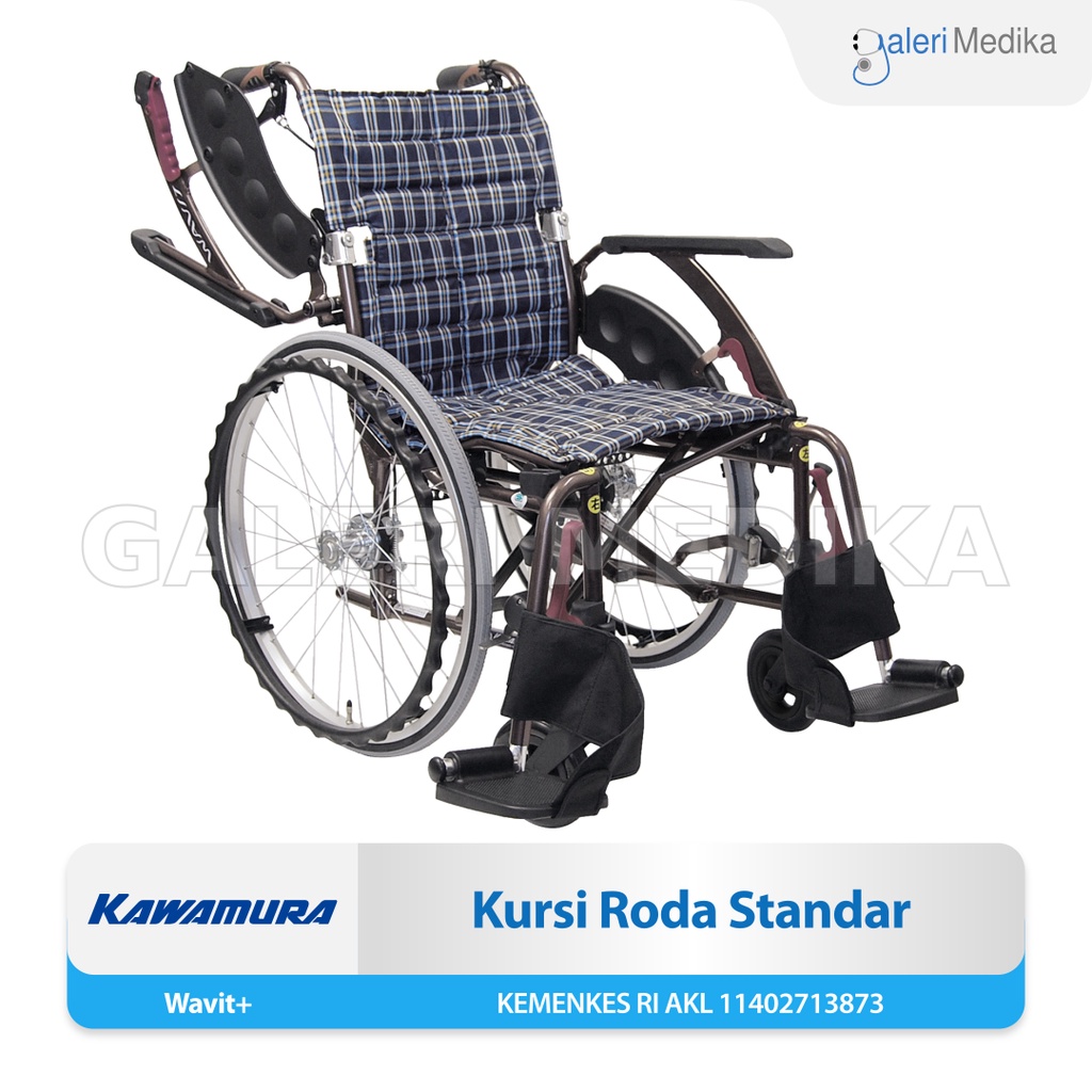 Kursi Roda Jepang Kawamura Wavit+ Ergonomic Wheelchair Bahan Aluminium Ringan dan Kuat