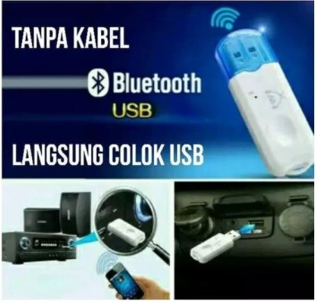 (NCS) COD USB Bluetooth Receiver DONGLE Audio Music tanpa kabel AUX  Wireless