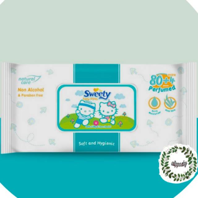 (TISU BASAH) SWEETY BABY WIPES PERFUMED