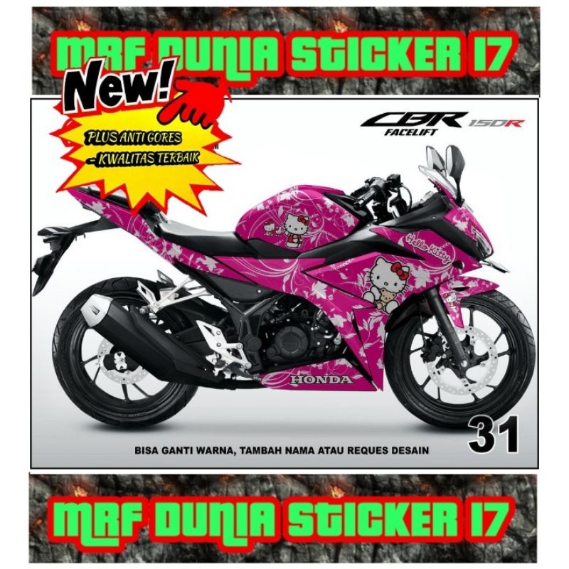 Sticker decal CBR 150R Facelift Full Body dekal CBR 150R Facelift Stiker Decal CBR 150R Facelift Dec