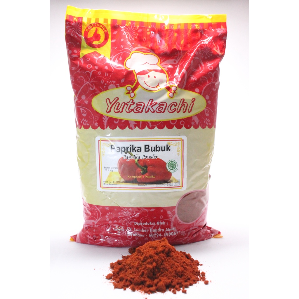 PAPRIKA BUBUK 100 GR YUTAKACHI / BUMBU REMPAH BUBUK / BUMBU DAPUR / PUSAT BUMBU