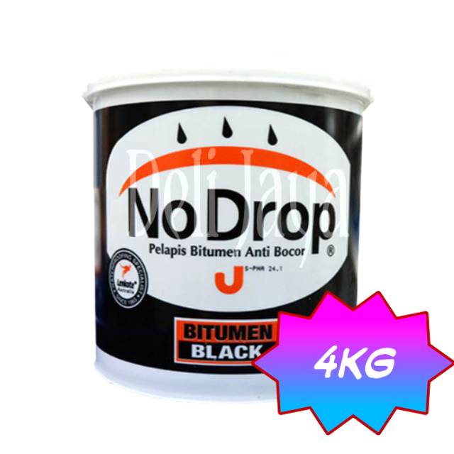 Jual No Drop Bitumen Black Pelapis Anti Bocor 4kg Shopee Indonesia 0130