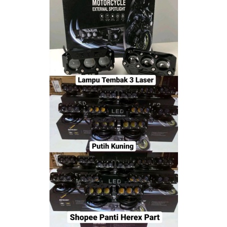 Lampu Tembak 3 Laser/Biled 3 Mata/Lampu Tembak