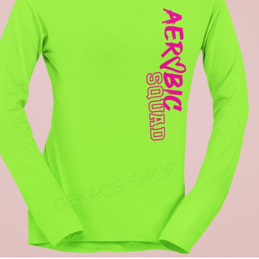 BAJU AEROBIC WANITA / KAOS AEROBIC WANITA / KAOS SENAM ZUMBA LENGAN PANJANG / SETELAN ZUMBA / BAJU A