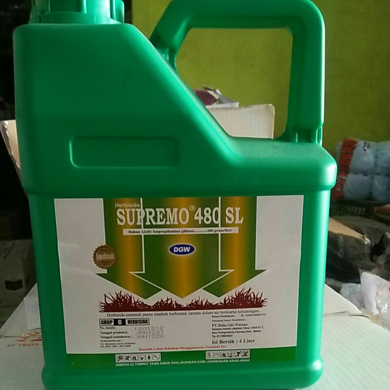 SUPREMO 480 SL (ISI 4 LITER) HERBISIDA pembasmi rumput